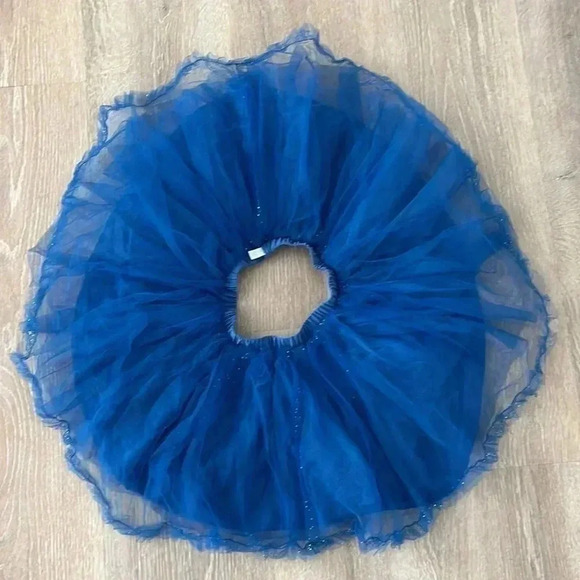 Disney Frozen II Elsa Sparkle Tulle Tutu Skirt Girls Size 5/6 Excellent - Picture 4 of 8